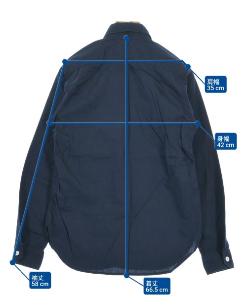 FWK BY ENGINEERED GARMENTS（エフダブリューケイバイエンジニアードガーメンツ）カジュアルシャツ 紺 サイズ:0(XS位) レディース/2200684553054