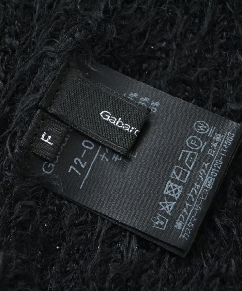 Gabardine K.T（ギャバジンケーティー）マフラー 黒 サイズ:F レディース/2200677578057