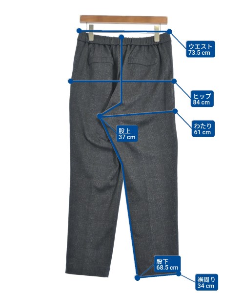 Gabardine K.T（ギャバジンケーティー）スラックス グレー サイズ:13(XL位) レディース/2200660178028