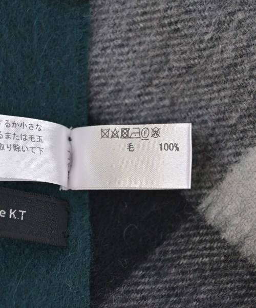 Gabardine K.T（ギャバジンケーティー）マフラー 緑 サイズ:- レディース/2200702971044