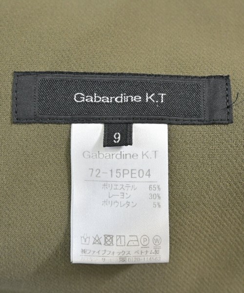 Gabardine K.T（ギャバジンケーティー）スラックス カーキ サイズ:9(M位) レディース/2200668204033