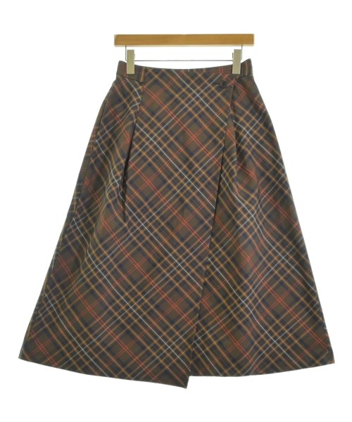 Gabardine K.T(ギャバジンケーティー)ロング・マキシ丈スカート 茶 サイズ:11(L位)/2200679514077