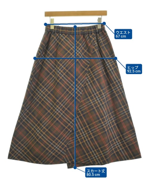 Gabardine K.T（ギャバジンケーティー）ロング・マキシ丈スカート 茶 サイズ:11(L位) レディース/2200679514077