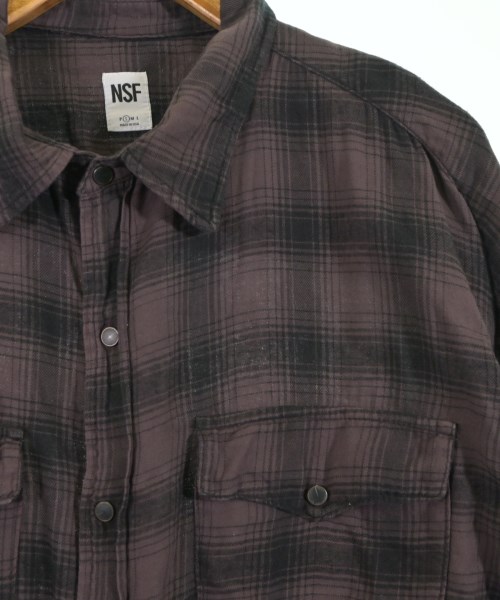 NSF（エヌエスエフ）カジュアルシャツ 茶 サイズ:S メンズ/2200620618021