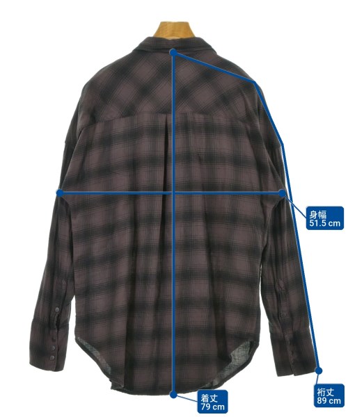 NSF（エヌエスエフ）カジュアルシャツ 茶 サイズ:S メンズ/2200620618021