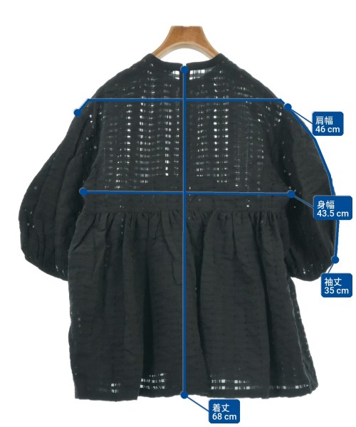 CLANE（クラネ）ブラウス 黒 サイズ:1(S位) レディース/2200620007153