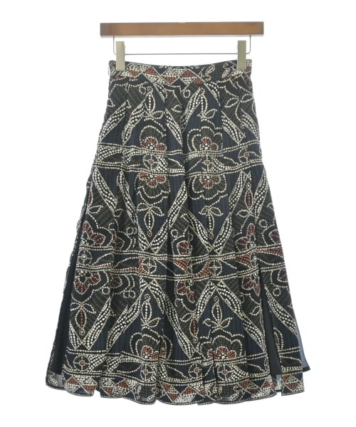 CLANE（クラネ）ひざ丈スカート 紺 サイズ:34(XS位) レディース/2200634763014