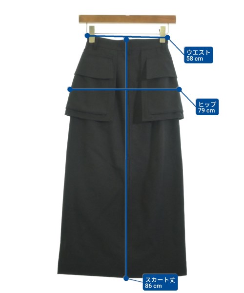 CLANE（クラネ）ロング・マキシ丈スカート 黒 サイズ:0(XS位) レディース/2200637466011