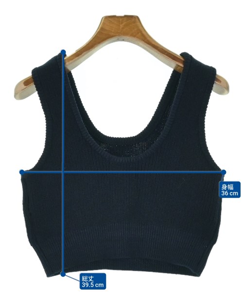 CLANE（クラネ）ベスト/ノースリーブ 紺 サイズ:1(S位) レディース/2200629255067