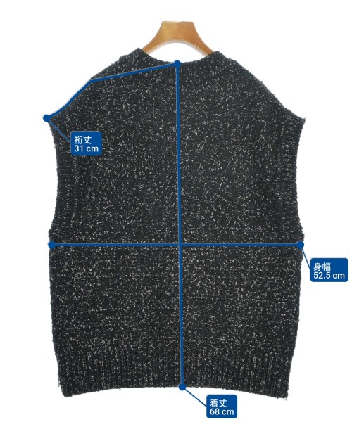 CLANE（クラネ）ベスト/ノースリーブ 黒 サイズ:1(S位) レディース/2200665254024