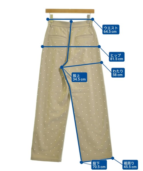 CLANE（クラネ）スラックス ベージュ サイズ:1(S位) レディース/2200673285041