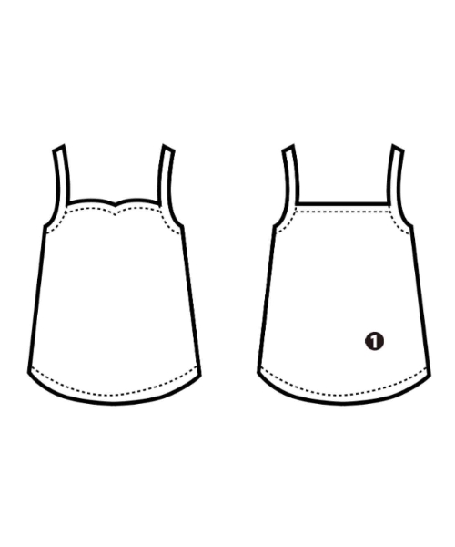 CLANE（クラネ）タンクトップ 茶 サイズ:2(M位) レディース/2200675801164