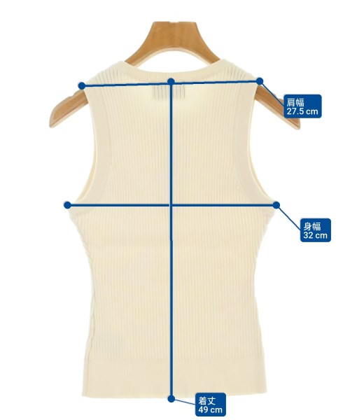 CLANE（クラネ）ベスト/ノースリーブ 白 サイズ:1(S位) レディース/2200675699129