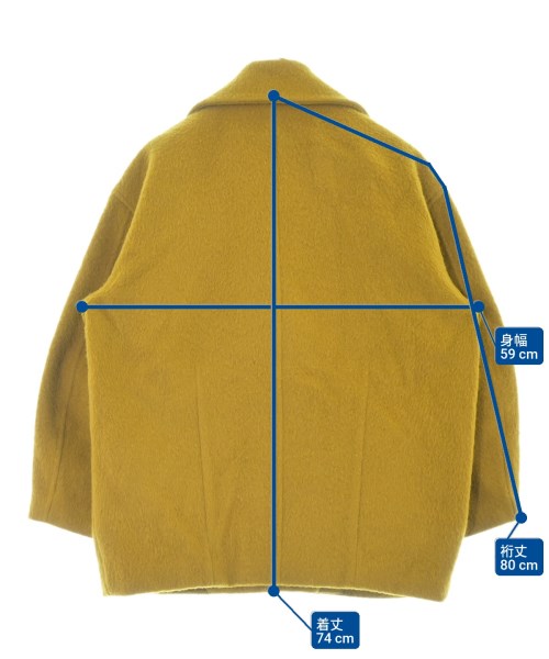 CLANE（クラネ）ピーコート 黄 サイズ:1(S位) レディース/2200654723012