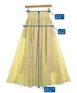 CLANE（クラネ）ロング・マキシ丈スカート 黄 サイズ:0(XS位) レディース/2200655048015