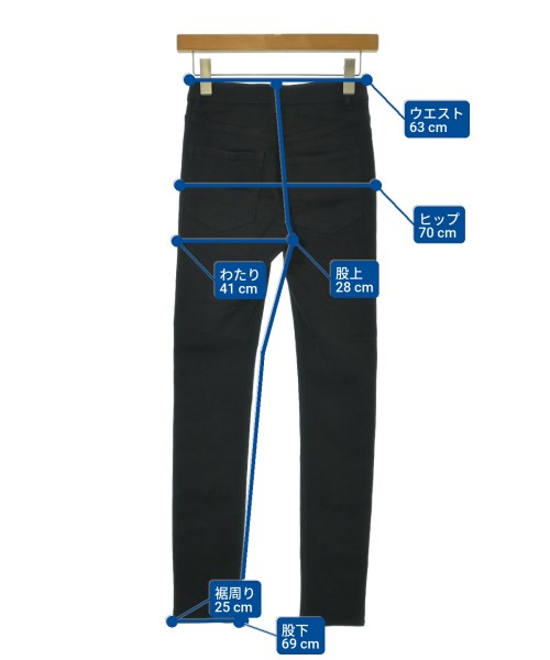 CLANE（クラネ）デニムパンツ 黒 サイズ:0(XS位) レディース/2200655504047