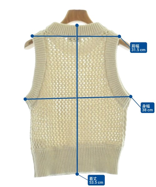 CLANE（クラネ）ベスト 白 サイズ:1(S位) レディース/2200659149046