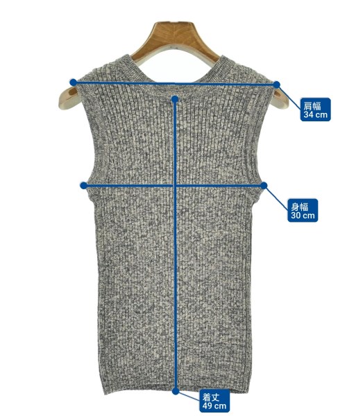 CLANE（クラネ）ベスト/ノースリーブ グレー サイズ:1(S位) レディース/2200659181435