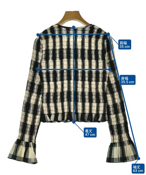 CLANE（クラネ）ブラウス 黒 サイズ:1(S位) レディース/2200661236031