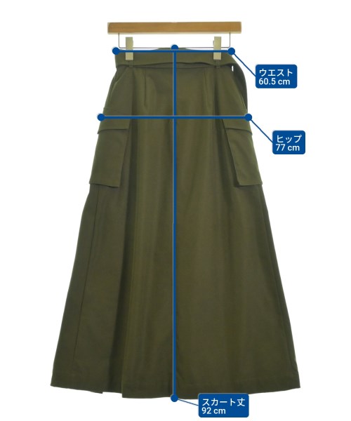 CLANE（クラネ）ロング・マキシ丈スカート カーキ サイズ:0(XS位) レディース/2200645224092