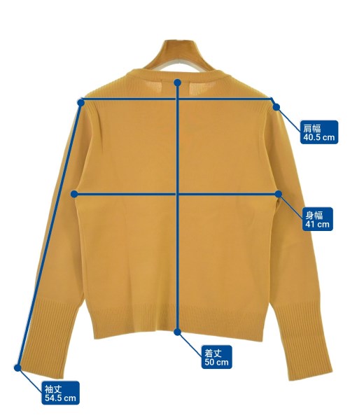 CLANE（クラネ）ニット・セーター 黄 サイズ:1(S位) レディース/2200636701076