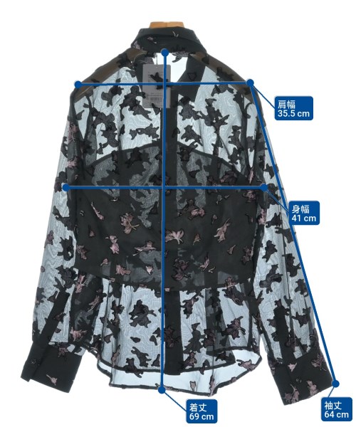 CLANE（クラネ）ブラウス 黒 サイズ:2(M位) レディース/2200647930052