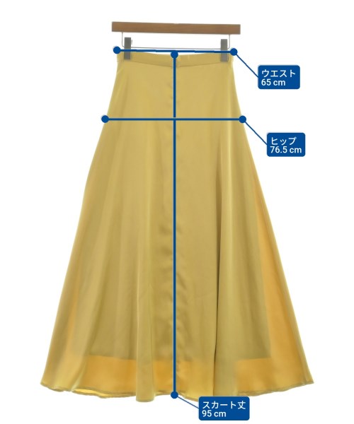 CLANE（クラネ）ロング・マキシ丈スカート 黄 サイズ:1(S位) レディース/2200644625081