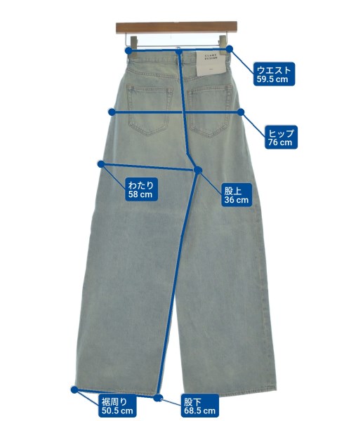 CLANE（クラネ）デニムパンツ 青 サイズ:0(XS位) レディース/2200652055054