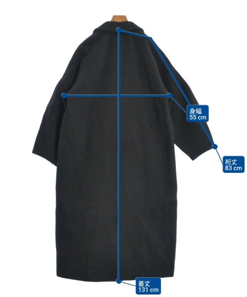 CLANE（クラネ）ステンカラーコート 黒 サイズ:1(S位) レディース/2200652379068