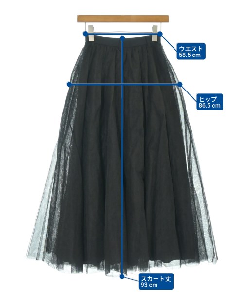 CLANE（クラネ）ロング・マキシ丈スカート 黒 サイズ:0(XS位) レディース/2200653859026