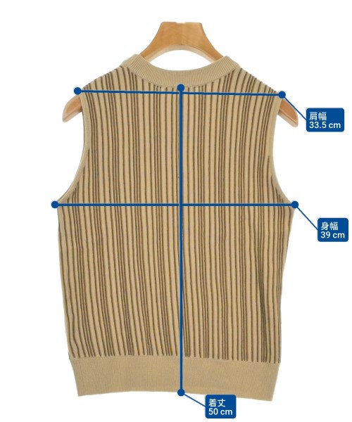 CLANE（クラネ）ベスト ベージュ サイズ:F レディース/2200662072119