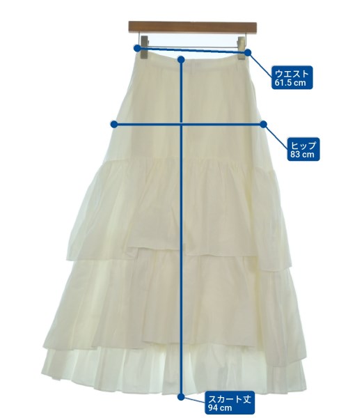 CLANE（クラネ）ロング・マキシ丈スカート 白 サイズ:1(S位) レディース/2200664385026