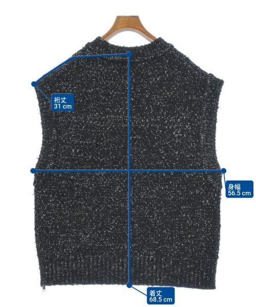 CLANE（クラネ）ベスト 黒 サイズ:1(S位) レディース/2200671464011