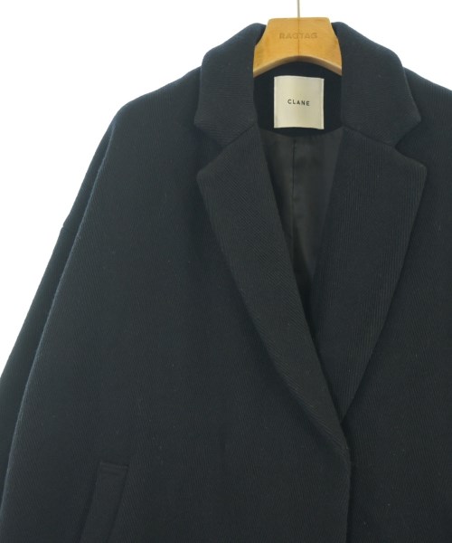 CLANE（クラネ）チェスターコート 黒 サイズ:36(S位) レディース/2200671602048