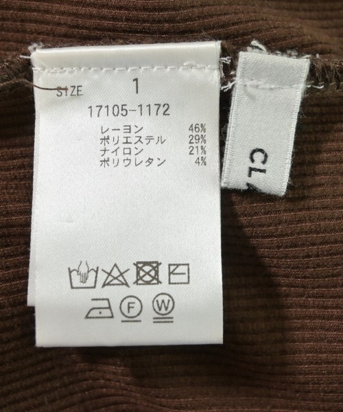 CLANE（クラネ）Tシャツ・カットソー 茶 サイズ:1(S位) レディース/2200729452052
