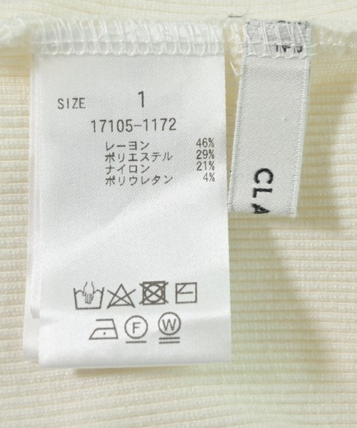 CLANE（クラネ）Tシャツ・カットソー 白 サイズ:1(S位) レディース/2200729452069