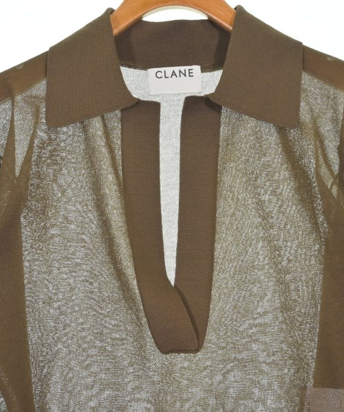 CLANE（クラネ）ポロシャツ 茶 サイズ:1(S位) レディース/2200735635067