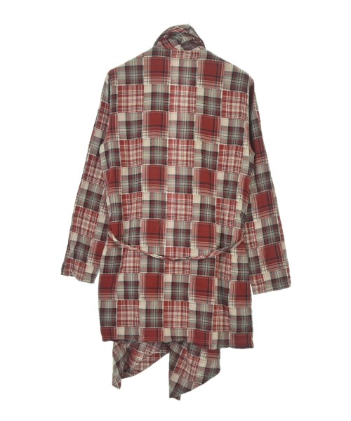 NO ID.（ノーアイディー）カジュアルシャツ 赤 サイズ:1(S位) メンズ/2200540965175