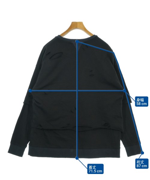 NO ID.（ノーアイディー）スウェット 黒 サイズ:ONE メンズ/2200647803028