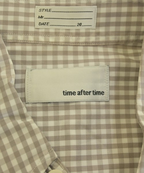 time after time（タイムアフタータイム）カジュアルシャツ ベージュ サイズ:M メンズ/2200605326040