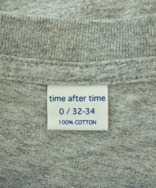 time after time（タイムアフタータイム）Tシャツ・カットソー グレー サイズ:0(XS位) レディース/2200679145028