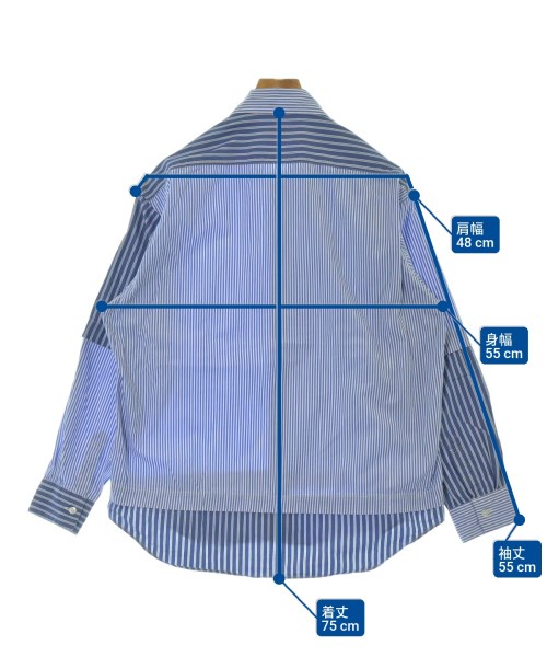 EN ROUTE（アンルート）カジュアルシャツ 青 サイズ:1(S位) メンズ/2200666265029