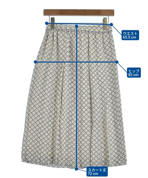 SCAPA（スキャパ）ロング・マキシ丈スカート 白 サイズ:38(M位) レディース/2200640789077