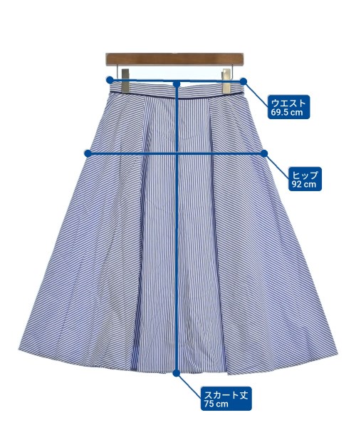 SCAPA（スキャパ）ロング・マキシ丈スカート 青 サイズ:38(M位) レディース/2200640789084
