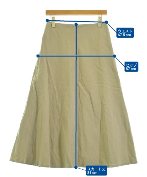 SCAPA（スキャパ）ロング・マキシ丈スカート カーキ サイズ:38(M位) レディース/2200692879023