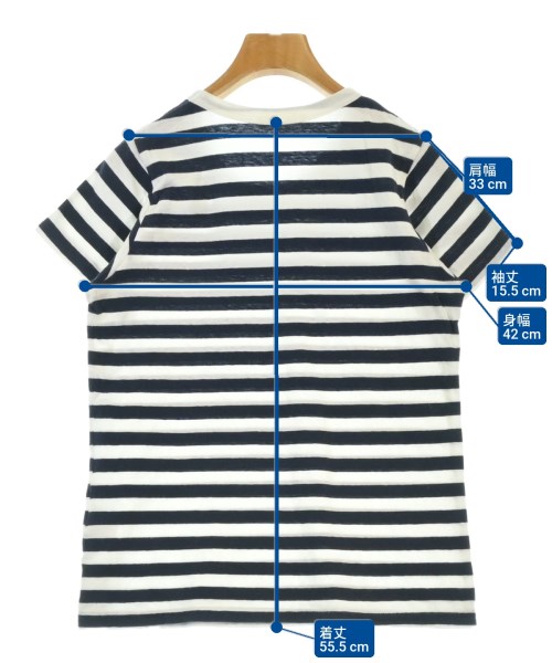 n100（エヌワンハンドレット）Tシャツ・カットソー 紺 サイズ:-(M位) レディース/2200676779042