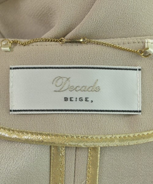 Decade BEIGE（ディケイドベイジ）カジュアルジャケット ベージュ サイズ:4(XL位) レディース/2200622616070