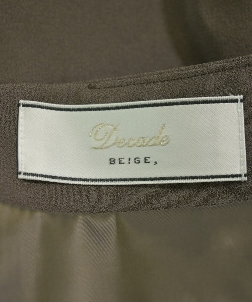 Decade BEIGE（ディケイドベイジ）ひざ丈スカート 茶 サイズ:0(XS位) レディース/2200712480468