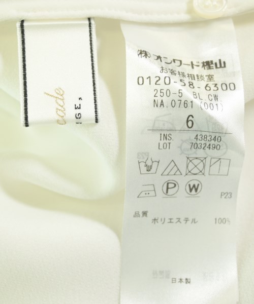 Decade BEIGE（ディケイドベイジ）カジュアルシャツ 白 サイズ:6(L位) レディース/2200708272046