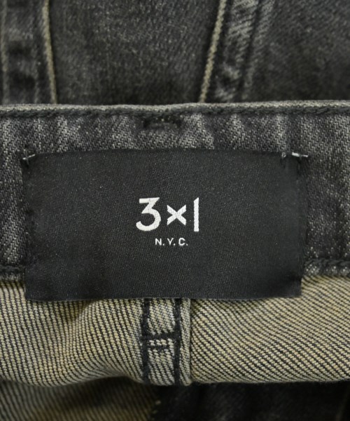 3×1（スリーバイワン）デニムパンツ 黒 サイズ:28(L位) レディース/2200622194035